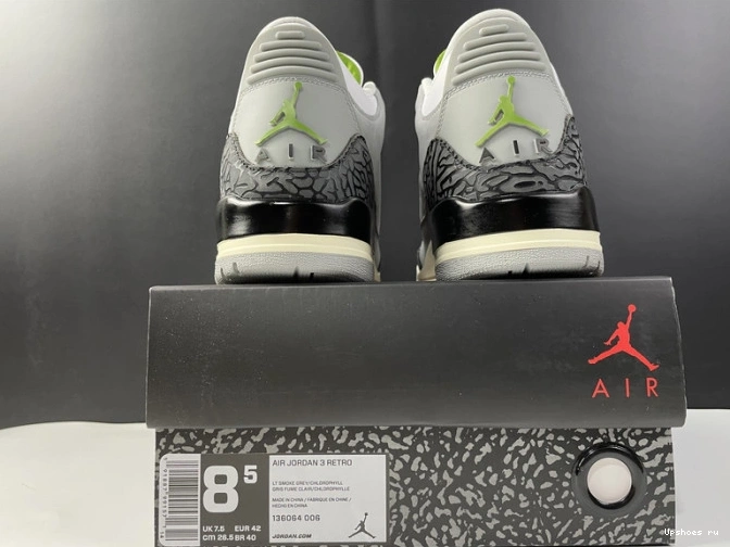 Retro Jordan 3 136064-006 Air Chlorophyll 1031